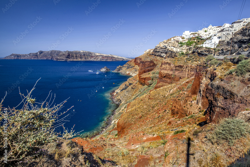 Fototapeta premium oia santorini greece