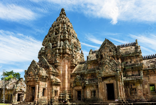 Prasat Phanom Rung Historical Park, a Khmer-style temple complex built in the 10th -13th century. photo