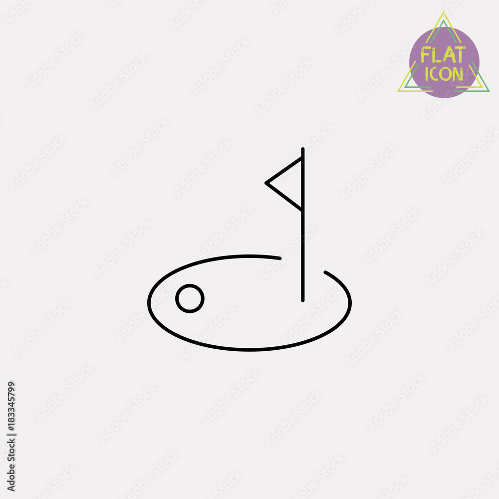 golf line icon golf line icon