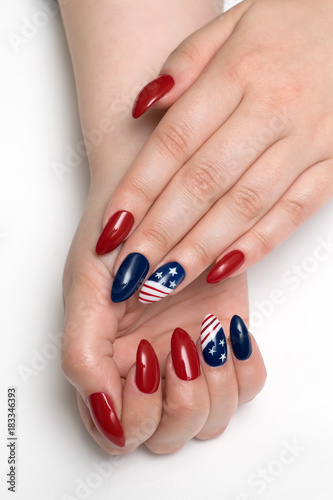 Americana Red White and Blue Patriotic Nail Dip Powder – Dipnotic Nails