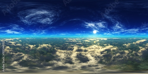 above the clouds, HDRI, Equirectangular projection, Spherical panorama   © ustas