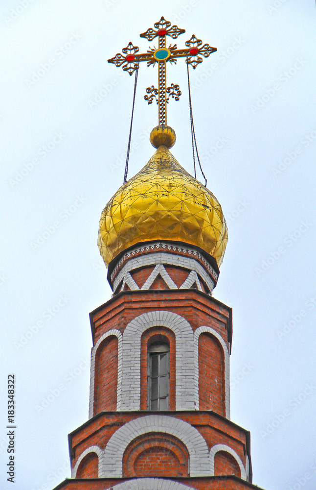 dome and cross gold