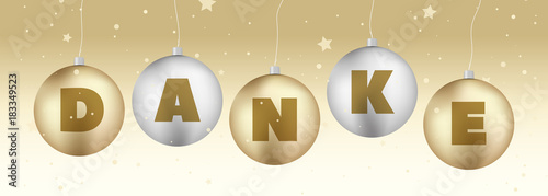 Danke Weihnachtskugeln