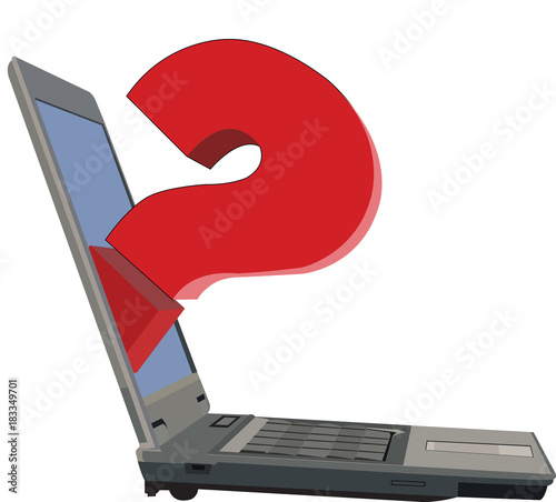 comunicazione computer punto domanda