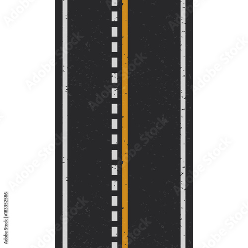 Vector asphalt with markings.