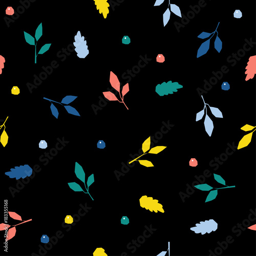 Abstract tree branch seamless pattern background. Childish handcrafted wallpaper for design card, wallpaper, baby nappy, holiday wrapping paper, textile fabric, bag print, diaper, t shirt etc.