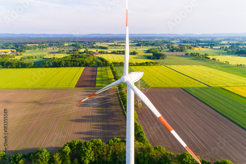 Windrad aus der Luft, Deutschland