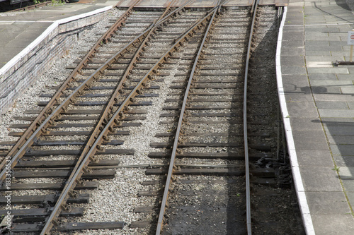 Railway Track with Station Platform