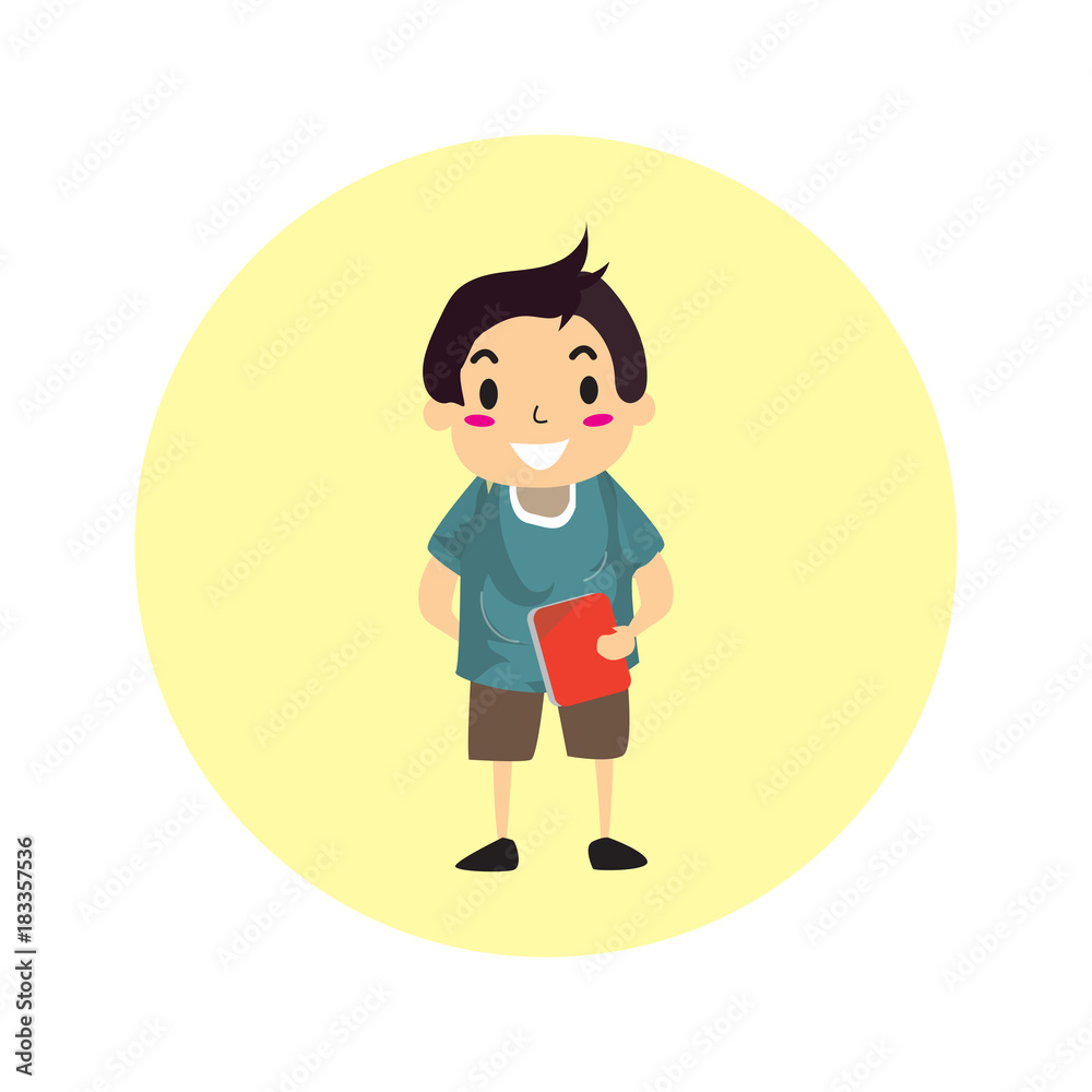 The Boy character design illustration vector The Boy character design illustration vector