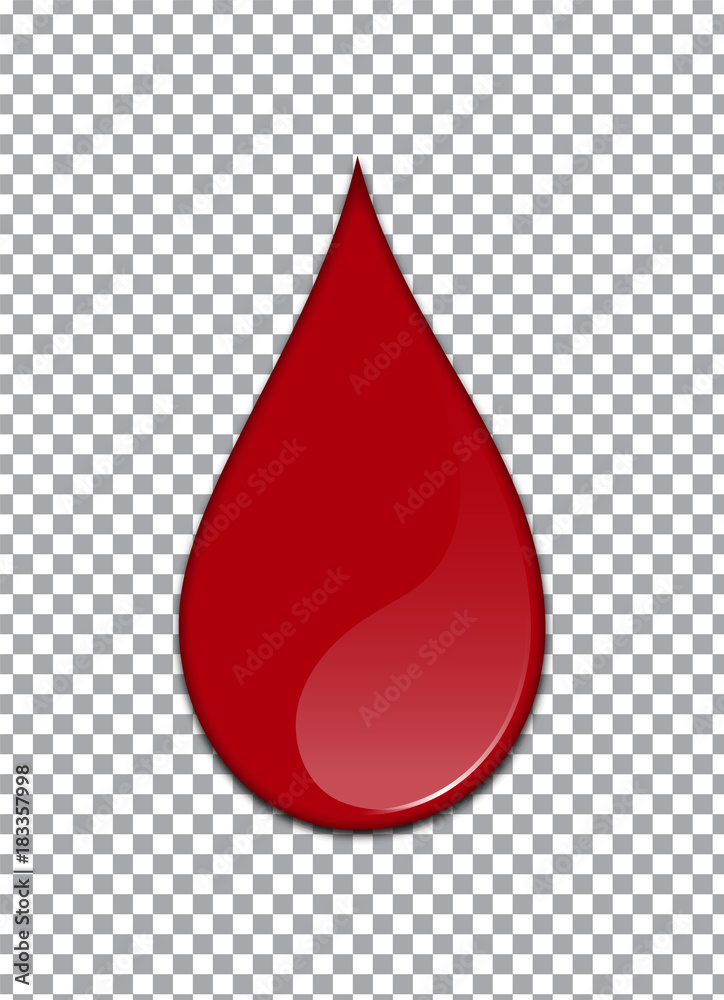Vector Bloody background. Strawberry syrup or ketchup on transparent Background