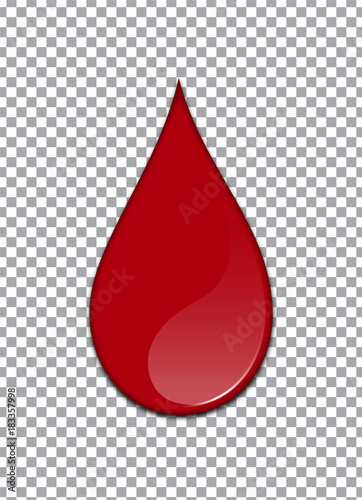 Obraz na płótnie Vector Bloody background. Strawberry syrup or ketchup on transparent Background w salonie