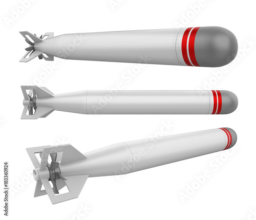 Torpedo Weapon Isolated