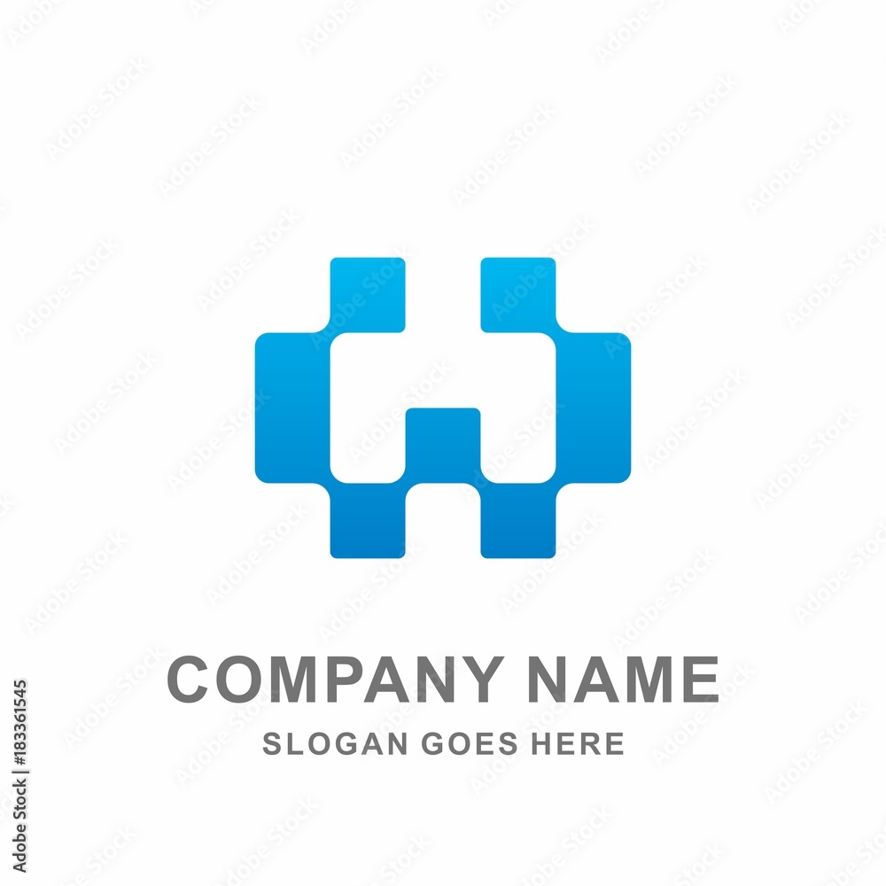 Monogram Letter W Square Pixel Data Link Connection Technology Computer Business Company Stock Vector Logo Design Template Monogram Letter W Square Pixel Data Link Connection Technology Computer Business Company Stock Vector Logo Design Template