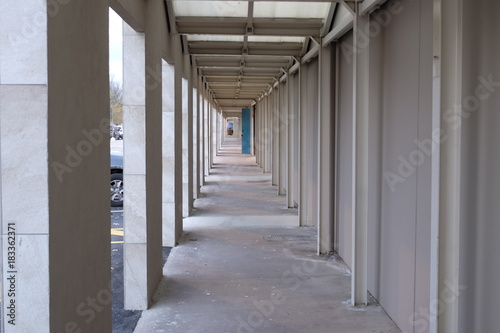 corridor outside the shopping center