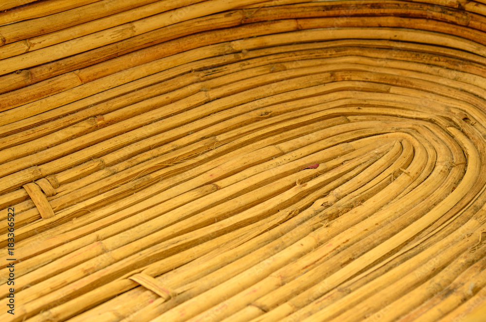 Fototapeta premium angled interior of a woven basket