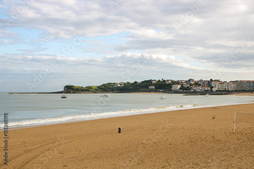 the coast and beach of saint jean de luz