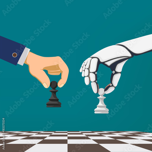 hand holding a chess