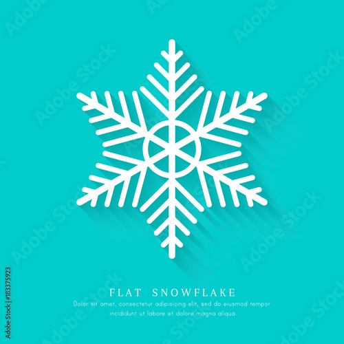 Snowflake in flat design