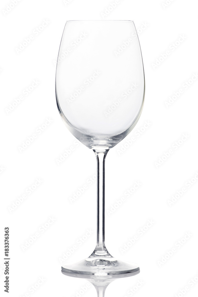 Empty glass isolated