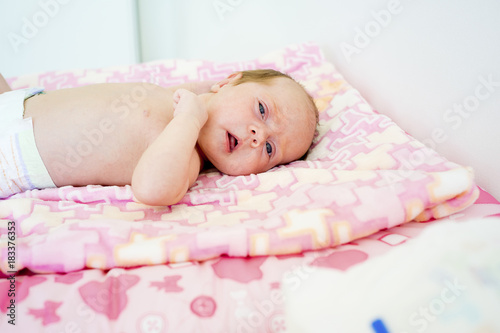 Portrait of a newborn baby