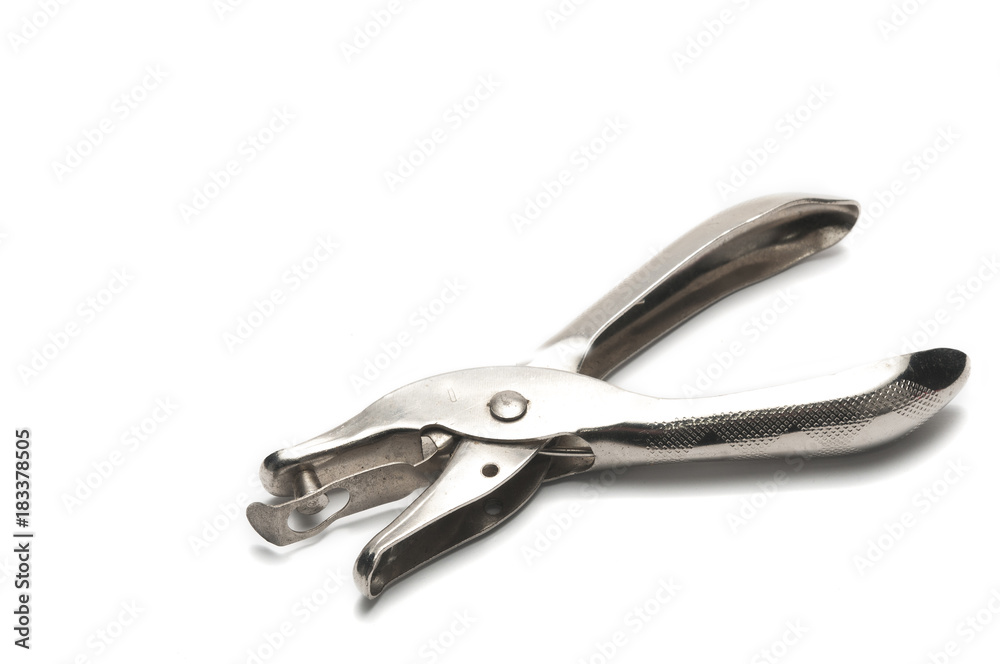 Hole punch isolated - White background Hole punch isolated - White background