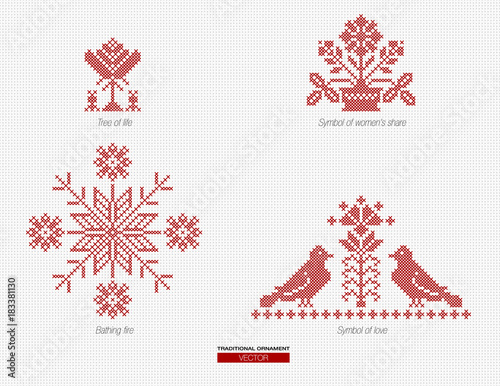 national ornament background