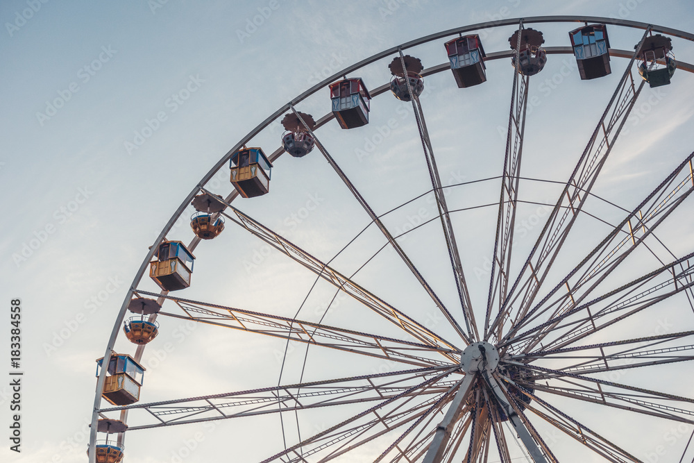 Ferris wheel in amusement park