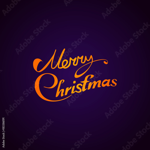 Wallpaper Mural Merry Christmas vector text Calligraphic Lettering design card template. Creative typography for Holiday Greeting Gift Poster. Calligraphy Font style Banner. Torontodigital.ca