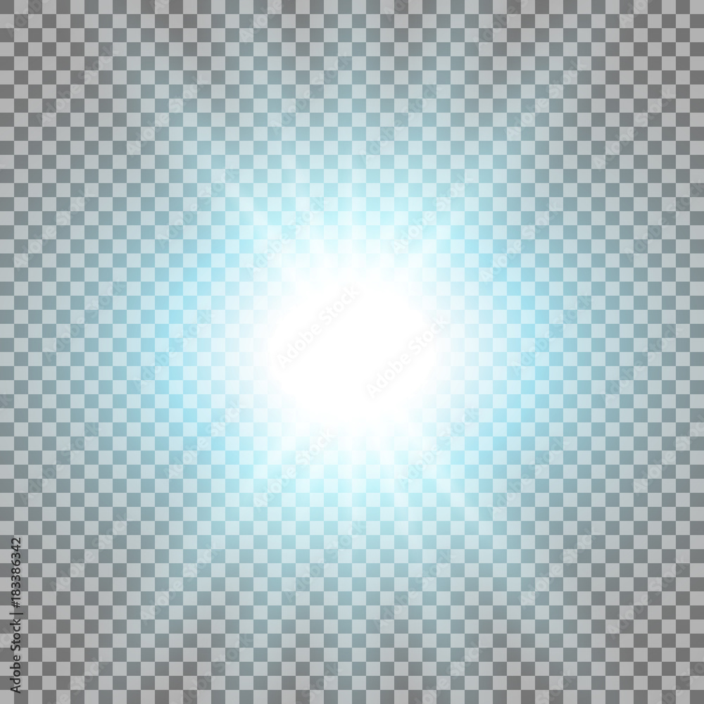 Rays of light, aqua color