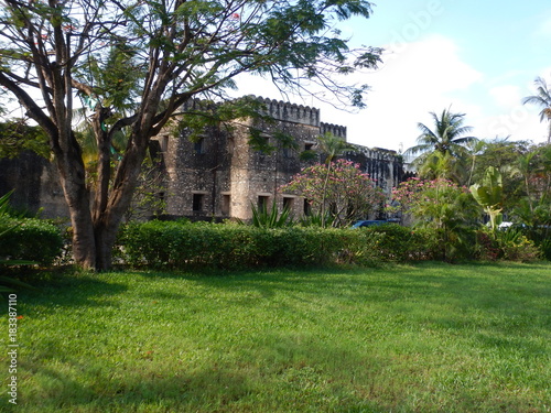 decaying historical city stone town in zanzibar