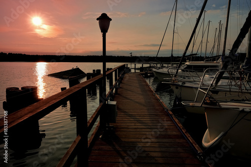 Fototapeta Naklejka Na Ścianę i Meble -  wieczór na Mazurach