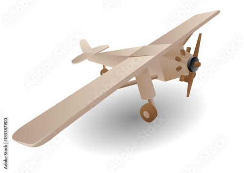 child wooden airplane