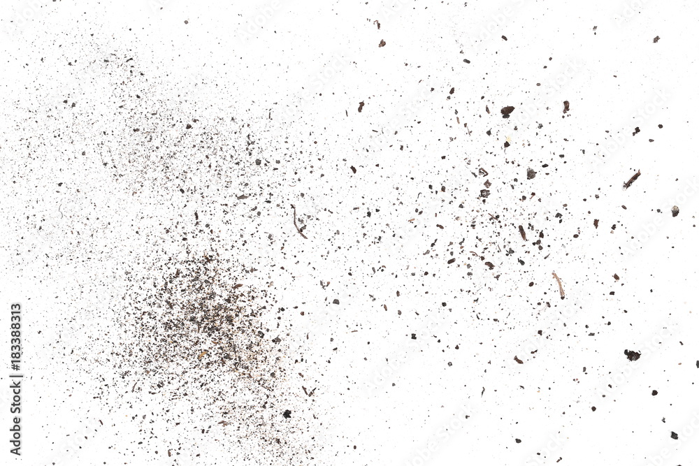 dust isolated on white background, with clipping path dust isolated on white background, with clipping path