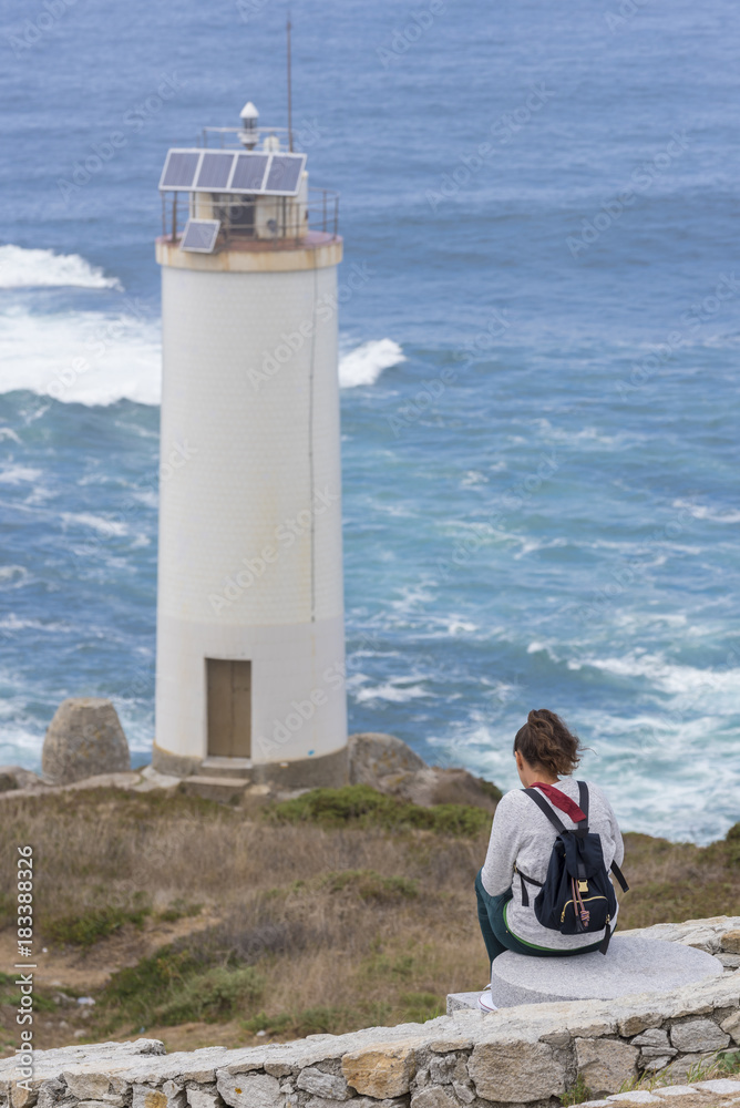 Φωτογραφία Chica en el Faro de Laxe (La Coruña, España).