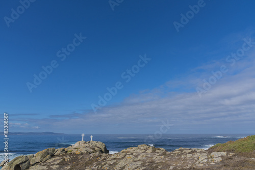 Cruces en la costa de Punta Roncudo (Ponteceso, La Coruña - España). photo