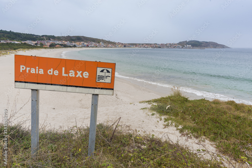 Playa de Laxe (La Coruña, España).