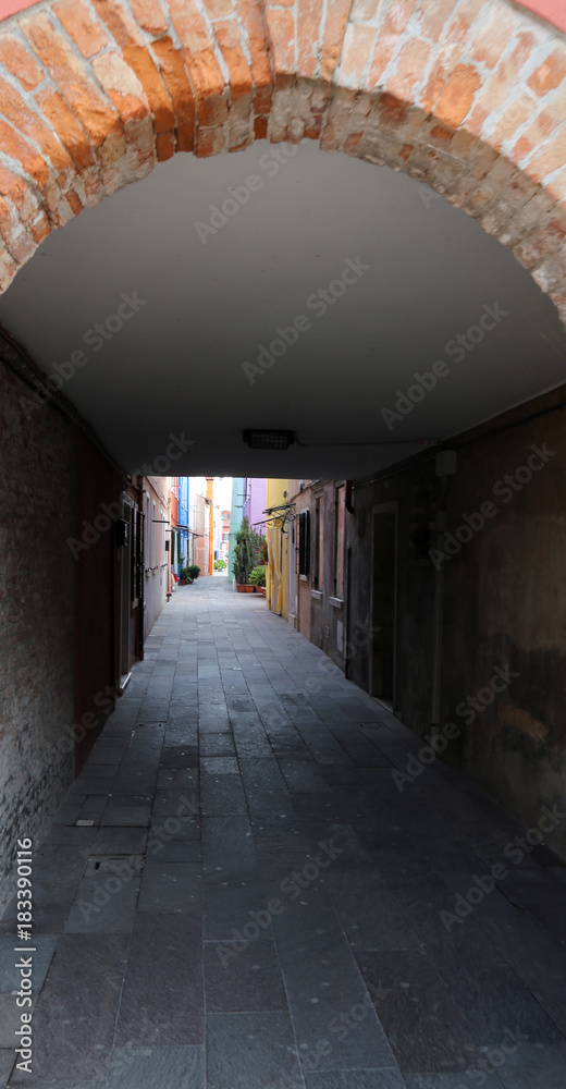 Burano Italy is an island near Venice with colorful houses Burano Italy is an island near Venice with colorful houses