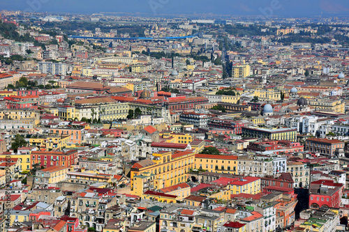 Napoli, panorama zona aeroporto, quartiere sanità e vergini.