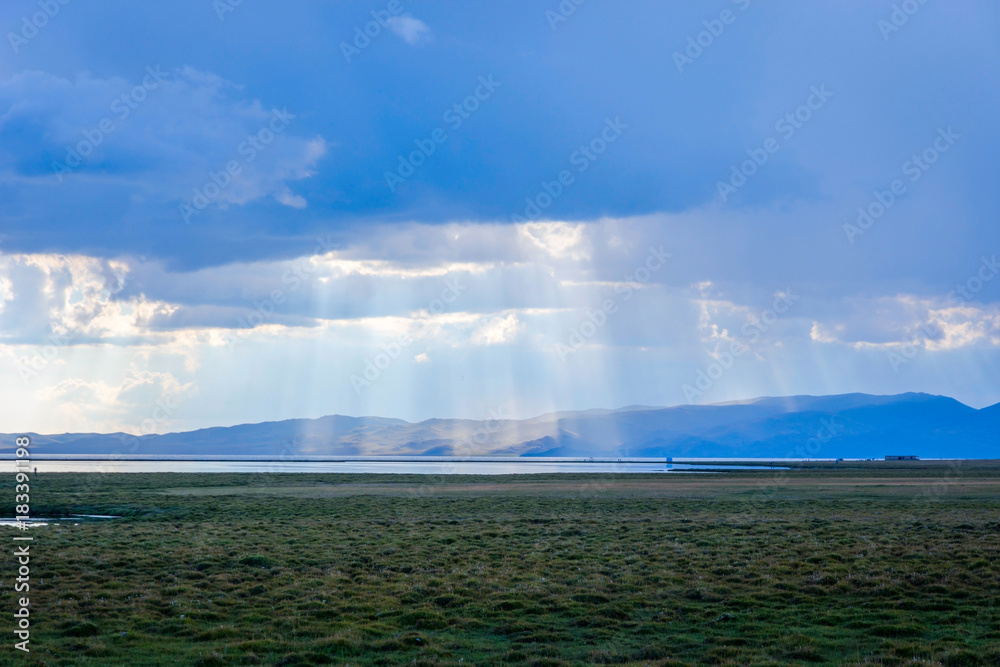 Sunrays thru stormy clouds Sunrays thru stormy clouds