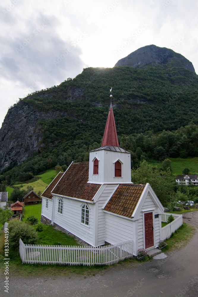 Stabkirche Undredal, Sogn og Fjordane, Norwegen