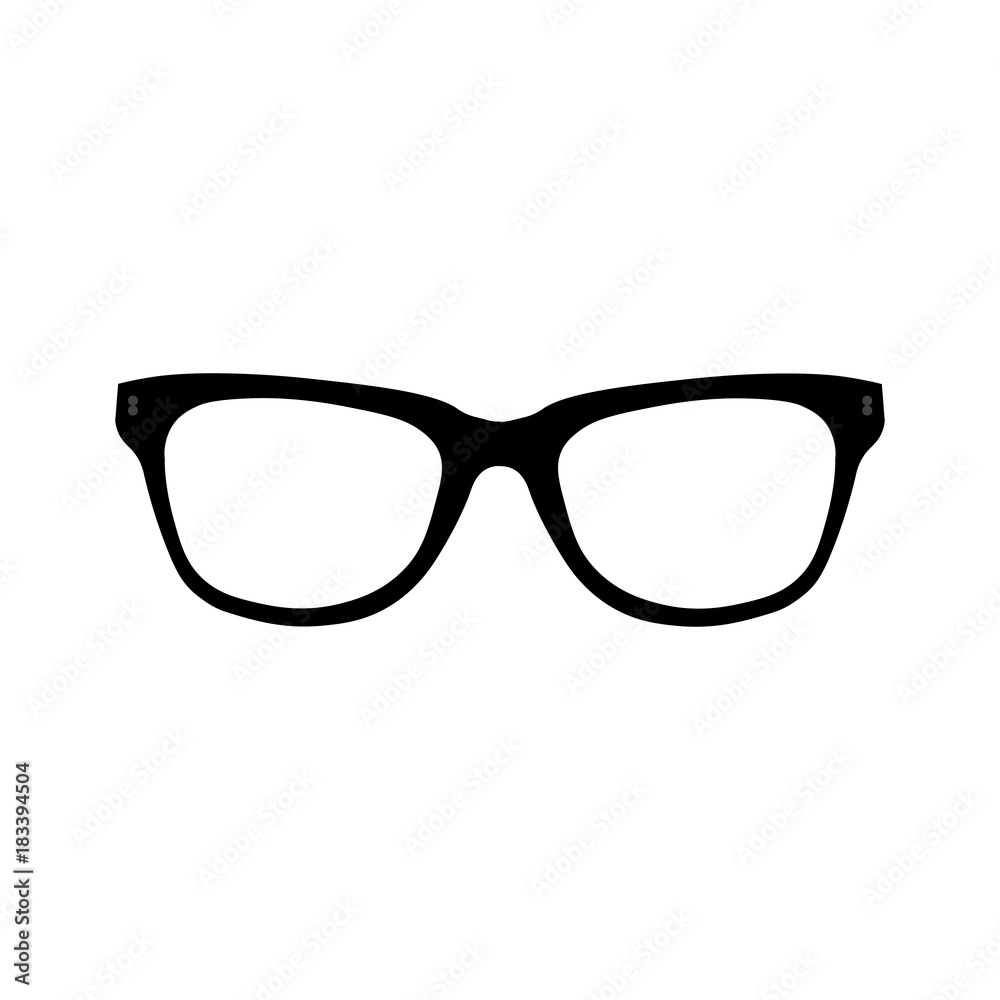 Glasses vector icon. Simple isolated symbol black pictogram on white background. EPS10 Glasses vector icon. Simple isolated symbol black pictogram on white background. EPS10
