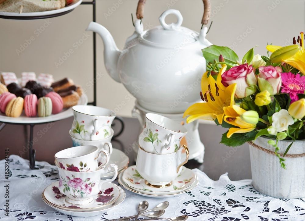 traditional English tea, high tea traditional English tea, high tea