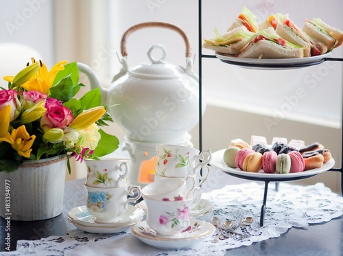 traditional English tea, high tea