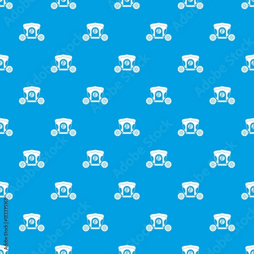 Brougham pattern seamless blue