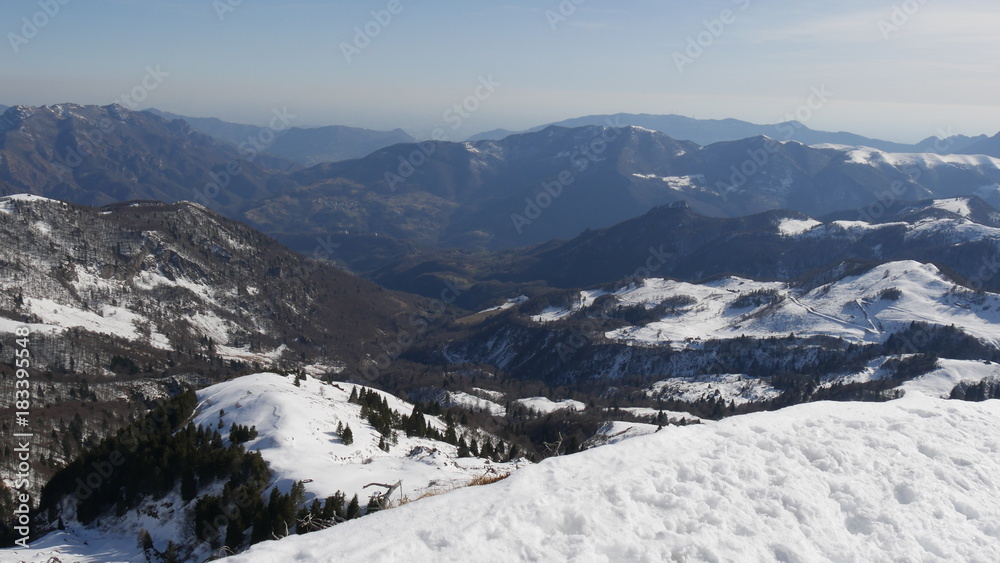 Fototapeta premium Inverno in montagna piani di Artavaggio