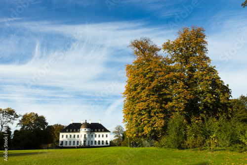 Photography Beautifull Bernstoff palace and park near Copenhagen, Denmark