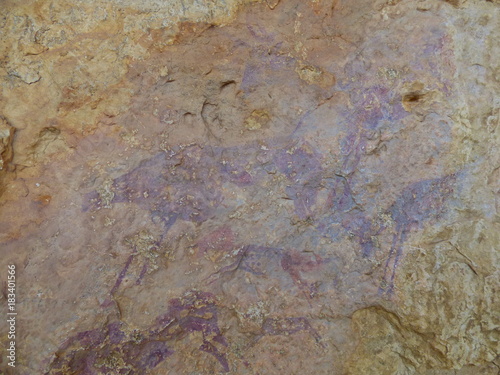 Tirig. Pinturas rupestres, Cueva de los Caballos y  Cuevas del Civil. Patrimonio de la Humanidad por la UNESCO en Barranco Valltorta,Castellón, (Comunidad Valenciana, España) photo