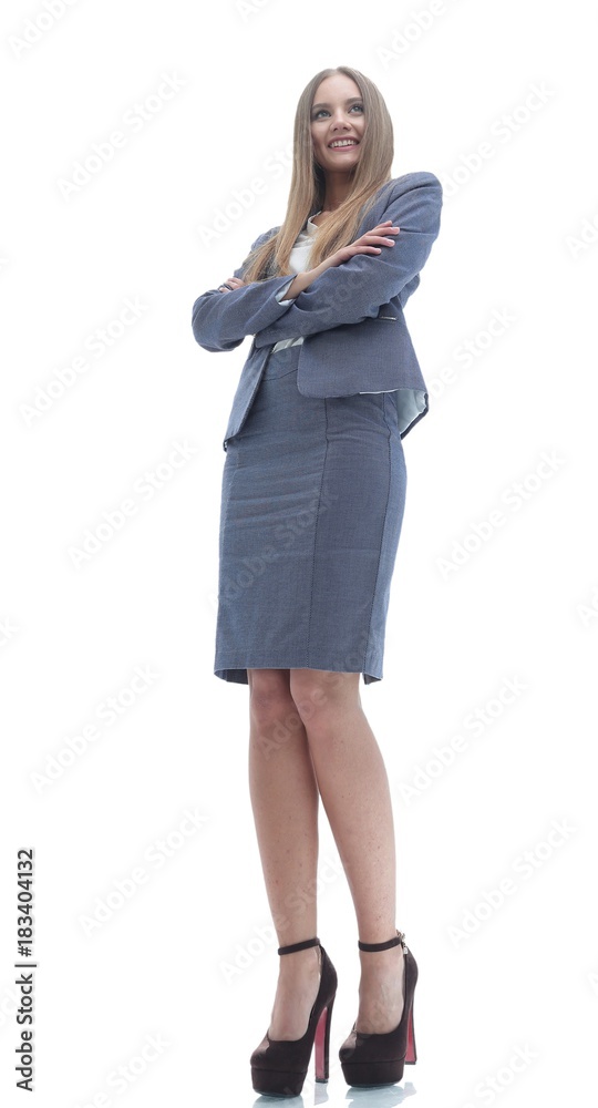 bottom view. confident business woman bottom view. confident business woman