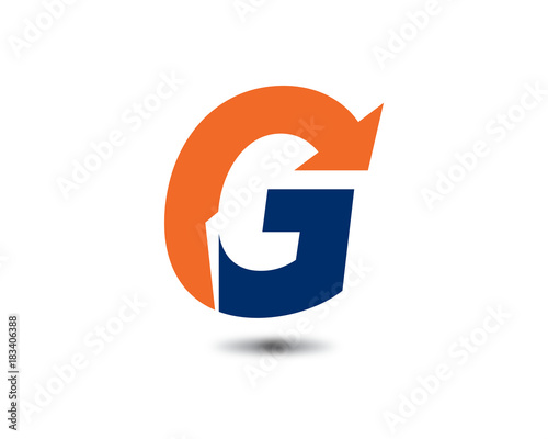 g letter arrow logo