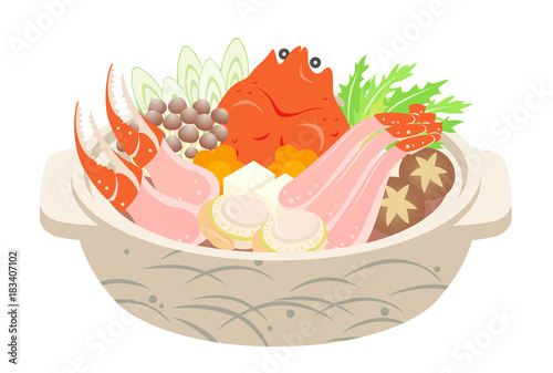 かに鍋　冬の味覚